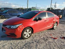 Salvage cars for sale from Copart Homestead, FL: 2017 Chevrolet Cruze LS