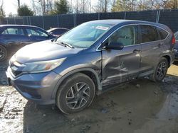 Salvage cars for sale at Waldorf, MD auction: 2016 Honda CR-V SE