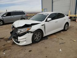 Salvage cars for sale at Albuquerque, NM auction: 2016 KIA Optima LX