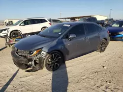 Salvage cars for sale at Temple, TX auction: 2022 Toyota Corolla SE