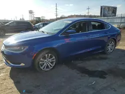 Salvage cars for sale at Chicago Heights, IL auction: 2015 Chrysler 200 Limited