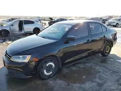 Salvage cars for sale at Grand Prairie, TX auction: 2015 Volkswagen Jetta Base