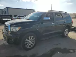 Salvage cars for sale at Orlando, FL auction: 2012 Toyota Sequoia Limited