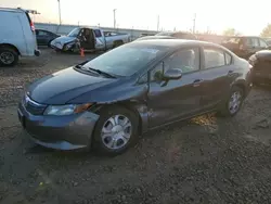 Salvage cars for sale at Magna, UT auction: 2012 Honda Civic Hybrid