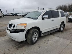 Salvage cars for sale at Oklahoma City, OK auction: 2015 Nissan Armada SV