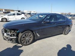 Salvage cars for sale at Grand Prairie, TX auction: 2018 BMW 530E