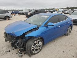 Salvage cars for sale at Houston, TX auction: 2017 Hyundai Elantra SE