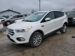 Salvage cars for sale at Pekin, IL auction: 2017 Ford Escape Titanium