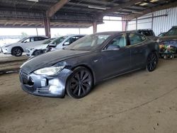 Salvage cars for sale at American Canyon, CA auction: 2013 Tesla Model S