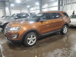 Salvage cars for sale at Ham Lake, MN auction: 2017 Ford Explorer XLT