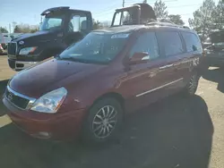 Salvage cars for sale at Denver, CO auction: 2011 KIA Sedona EX