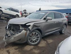 Salvage cars for sale at Woodhaven, MI auction: 2016 Lincoln MKX Reserve