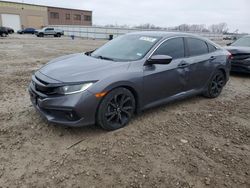 Salvage cars for sale at Kansas City, KS auction: 2019 Honda Civic Sport