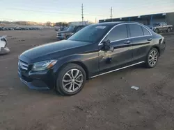 Salvage cars for sale at Colorado Springs, CO auction: 2017 Mercedes-Benz C 300 4matic