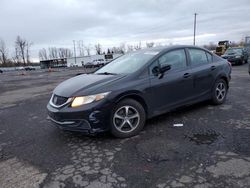 Honda Civic Vehiculos salvage en venta: 2015 Honda Civic SE