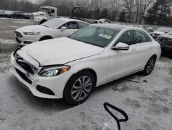 Salvage cars for sale at North Billerica, MA auction: 2017 Mercedes-Benz C 300 4matic