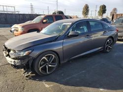 Salvage cars for sale at Wilmington, CA auction: 2018 Honda Accord Sport