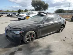 Salvage cars for sale at Orlando, FL auction: 2017 Alfa Romeo Giulia