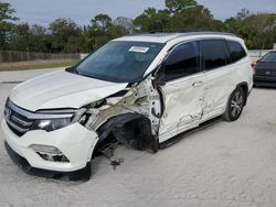 Salvage cars for sale from Copart Fort Pierce, FL: 2017 Honda Pilot EXL