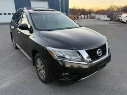 Salvage cars for sale at North Billerica, MA auction: 2015 Nissan Pathfinder S