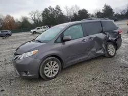 Salvage cars for sale at Madisonville, TN auction: 2012 Toyota Sienna XLE