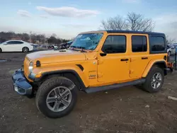 Salvage cars for sale at Baltimore, MD auction: 2018 Jeep Wrangler Unlimited Sahara