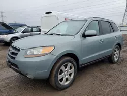 Salvage cars for sale at Elgin, IL auction: 2007 Hyundai Santa FE SE