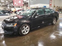 Salvage cars for sale from Copart Blaine, MN: 2012 Volkswagen Passat SE