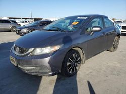 Salvage cars for sale from Copart Grand Prairie, TX: 2014 Honda Civic EX