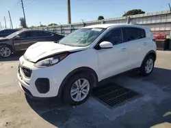 Salvage cars for sale at Miami, FL auction: 2019 KIA Sportage LX