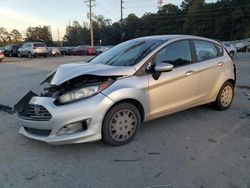 Salvage cars for sale at Savannah, GA auction: 2016 Ford Fiesta S