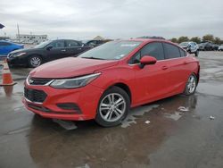 Vehiculos salvage en venta de Copart Grand Prairie, TX: 2017 Chevrolet Cruze LT