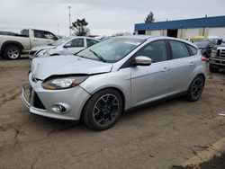 Salvage cars for sale at Woodhaven, MI auction: 2012 Ford Focus Titanium