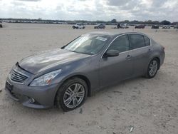 Salvage cars for sale from Copart San Antonio, TX: 2013 Infiniti G37 Base