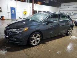 Carros salvage para piezas a la venta en subasta: 2018 Chevrolet Cruze Premier