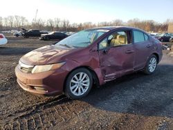 Salvage cars for sale from Copart New Britain, CT: 2012 Honda Civic EX