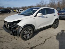 Salvage cars for sale from Copart Ellwood City, PA: 2016 KIA Sportage EX