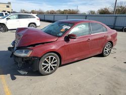 Volkswagen salvage cars for sale: 2017 Volkswagen Jetta SE