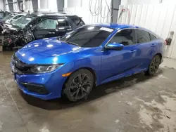 Salvage cars for sale at Ham Lake, MN auction: 2019 Honda Civic Sport