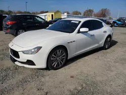 Salvage cars for sale at Sacramento, CA auction: 2016 Maserati Ghibli