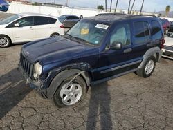 Jeep Liberty Sport salvage cars for sale: 2006 Jeep Liberty Sport