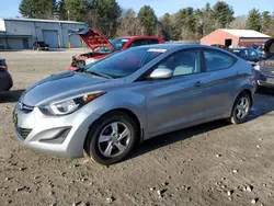 Salvage cars for sale at Mendon, MA auction: 2015 Hyundai Elantra SE