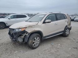 Salvage cars for sale at Kansas City, KS auction: 2012 KIA Sorento Base