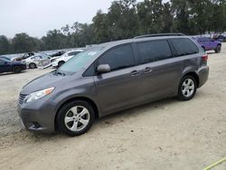 Salvage cars for sale at Ocala, FL auction: 2015 Toyota Sienna LE