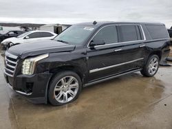 Salvage cars for sale at Grand Prairie, TX auction: 2015 Cadillac Escalade ESV Premium