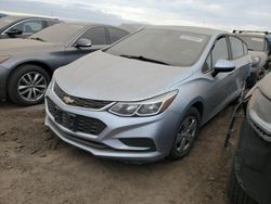 Salvage cars for sale at Brighton, CO auction: 2017 Chevrolet Cruze LS