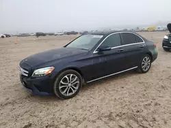 Salvage cars for sale at Houston, TX auction: 2019 Mercedes-Benz C300