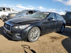 Salvage cars for sale at Brighton, CO auction: 2019 Infiniti Q50 Luxe