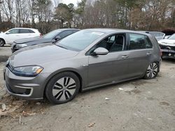 Salvage cars for sale at Austell, GA auction: 2016 Volkswagen E-GOLF SEL Premium