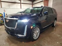 Salvage cars for sale at Lansing, MI auction: 2022 Cadillac Escalade ESV Premium Luxury